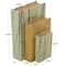 Line Print Faux Leather Faux Book Box with Varying Patterns Set